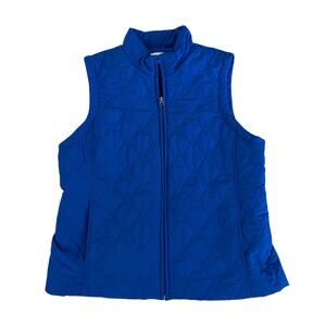 Croft & Barrow Women’s Royal Blue Vest Size Large – 100% Polyester